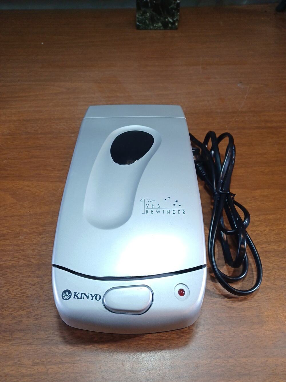 Kinyo UV-428 1-Way VHS Video Cassette Tape Rewinder Silver Tested Works